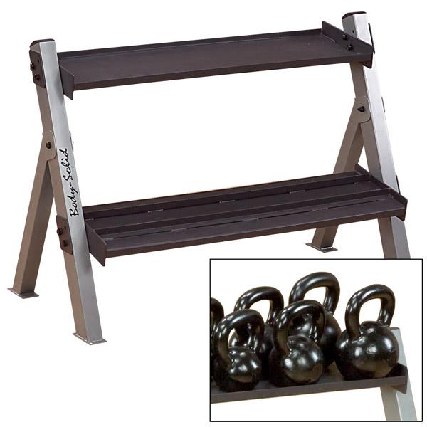 Body-Solid Dual Dumbbell & Kettlebell Rack (GDKR100)-6327