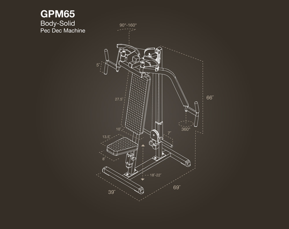 Body-Solid Pec Dec Machine (GPM65)