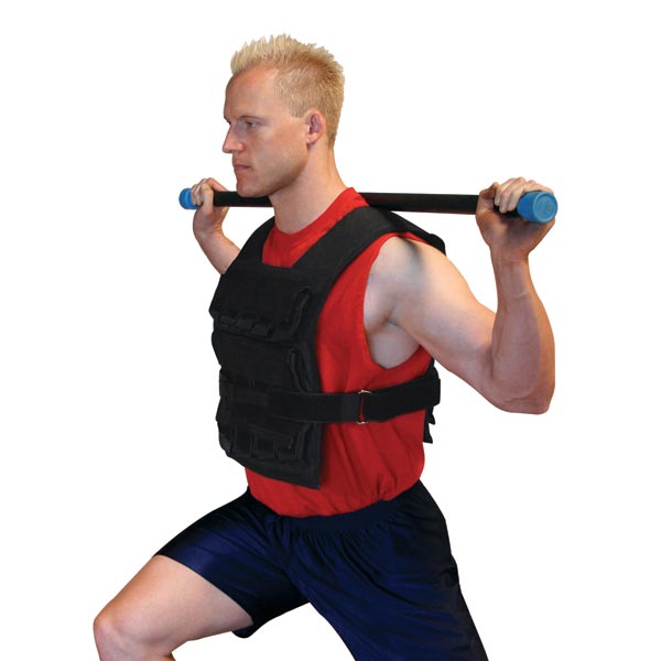 Body Solid Weighted Vest – 20 lb. Adjustable Velcro Straps