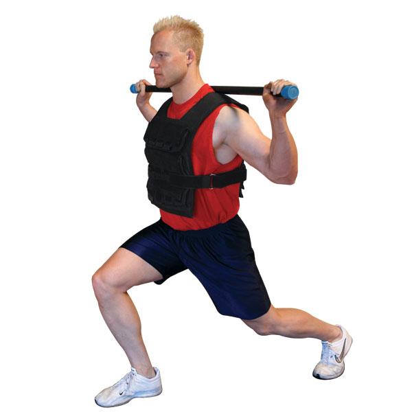 Body Solid Weighted Vest – 40 lb. Adjustable Velcro Straps