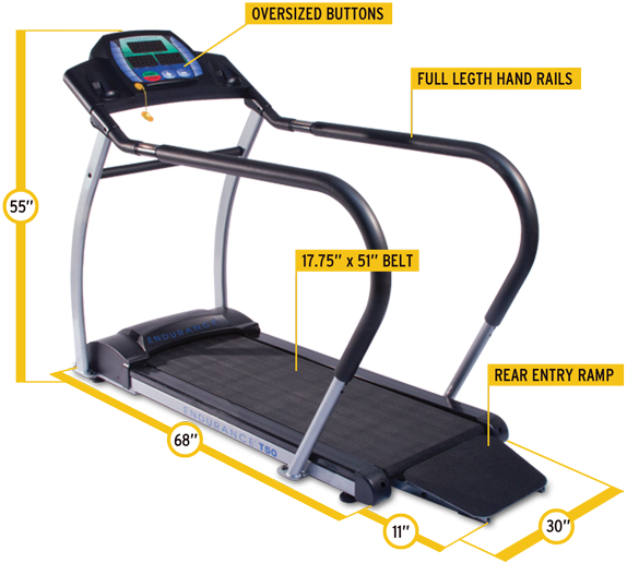 Endurance T50 Cardio Walking Treadmill