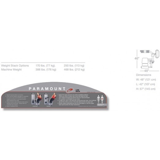 Paramount Low Back XL2-1300