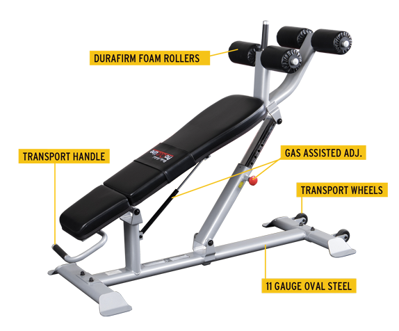 Body-Solid Pro ClubLine Ab Bench