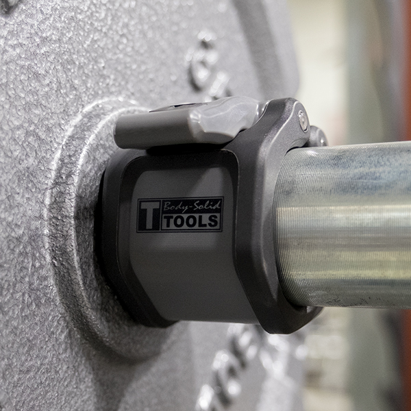 Body-Solid Lock-Jaw Hex Barbell Collar Pair