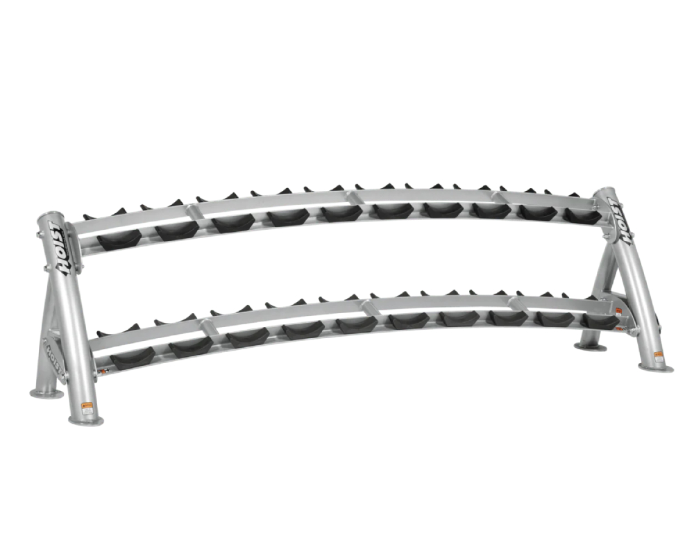 Hoist Fitness Commercial 2-Tier Horizontal Dumbbell Rack CF-3461-2 (1)