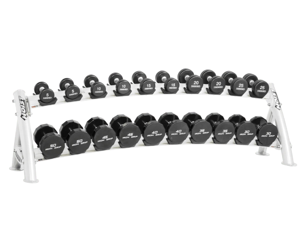 Hoist Fitness Commercial 2-Tier Horizontal Dumbbell Rack CF-3461-2 (2)